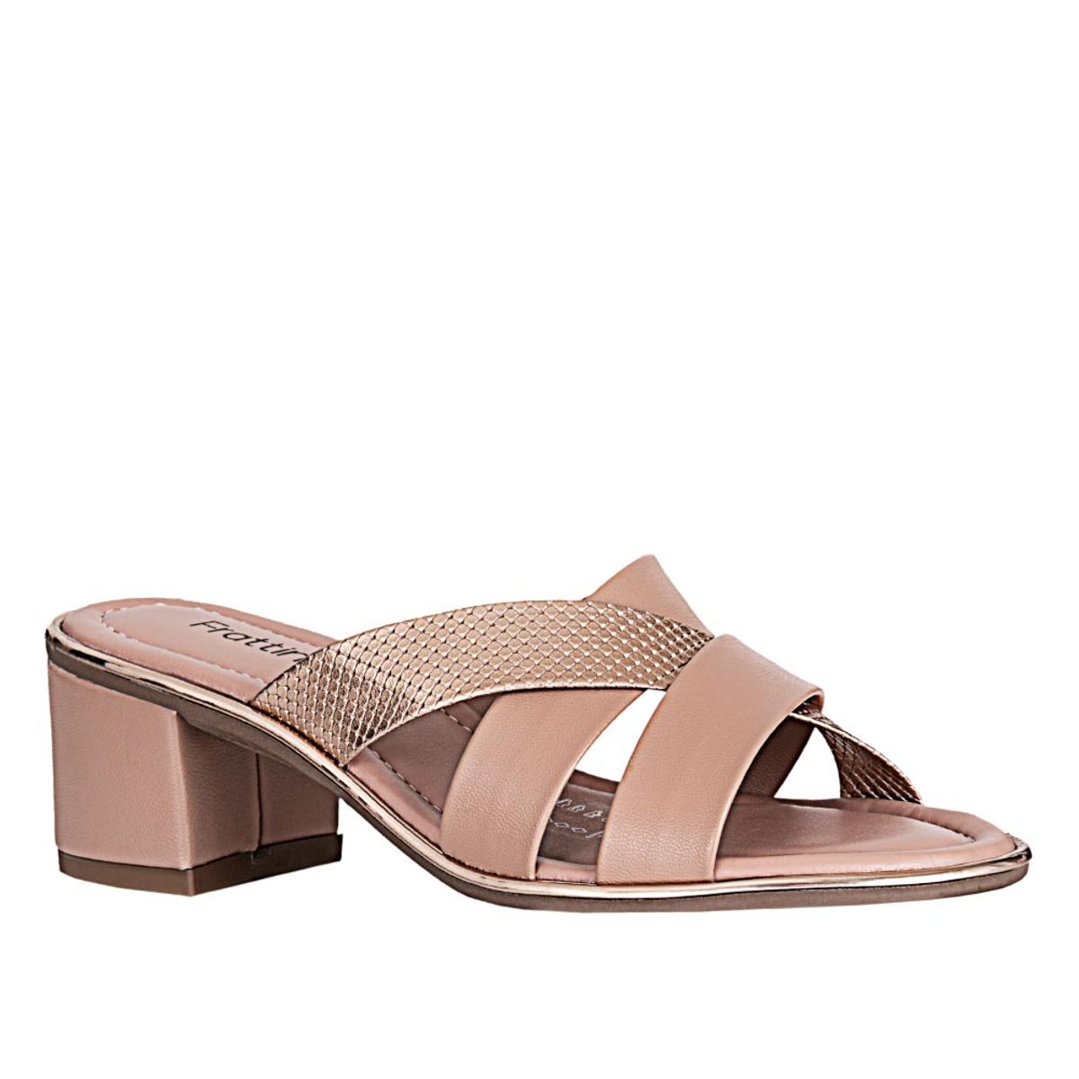 FRATTINI - Sandalia tacon de Mujer marca FRATTINI en Color OROROSA   SAND83792