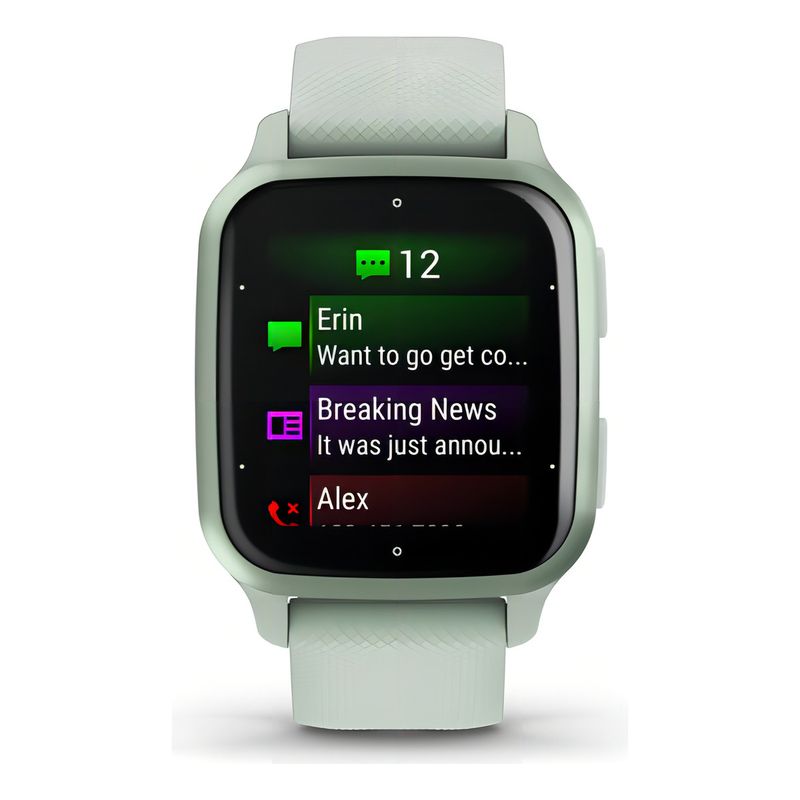 GARMIN - Smartwatch Garmin Venu Sq 2 Verde Menta con GPS y AMOLED