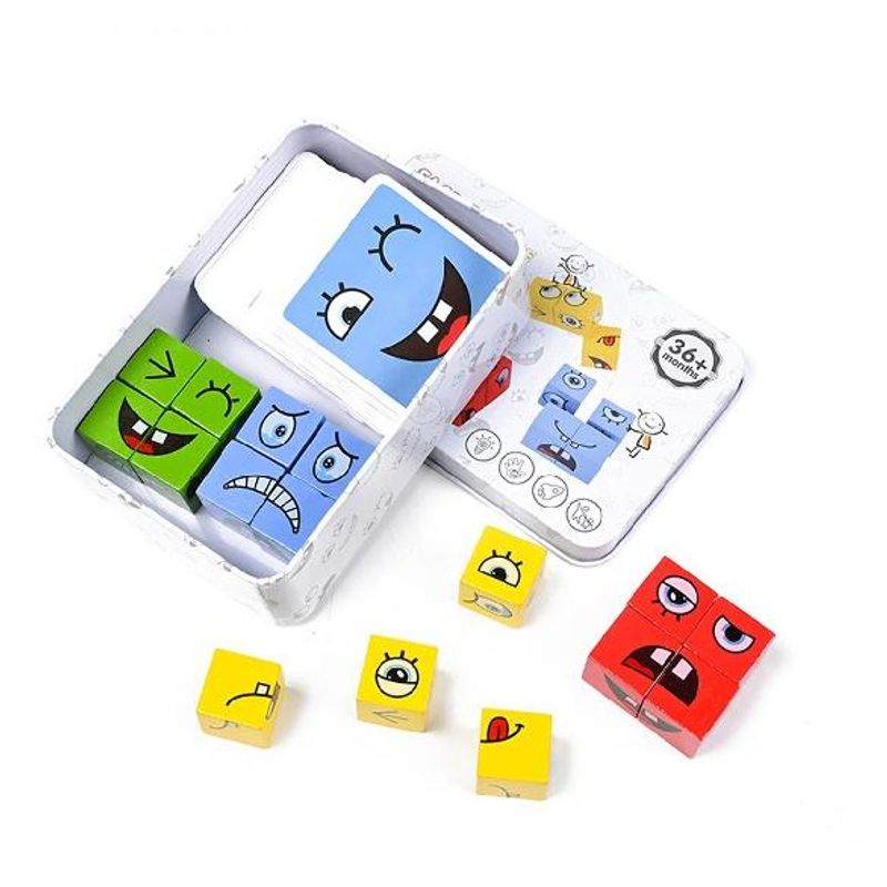 SHUNGA - Juego De Mesa Cambia Caras Montessori
