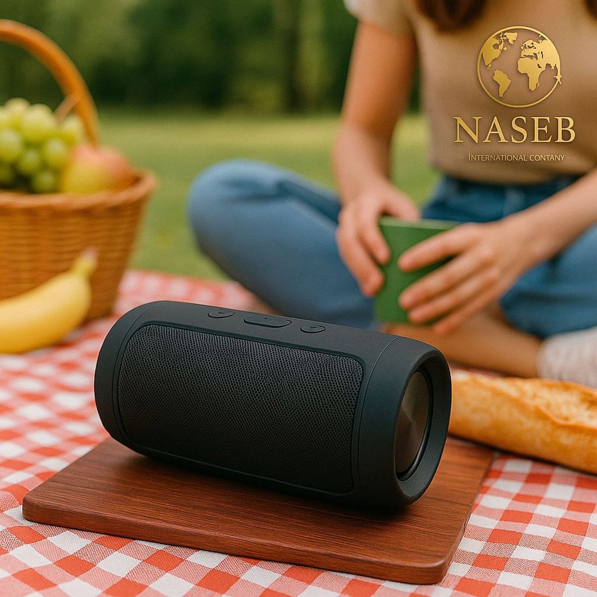 GENERICO - Parlante Bluetooth Portátil con Sonido Estéreo 360°