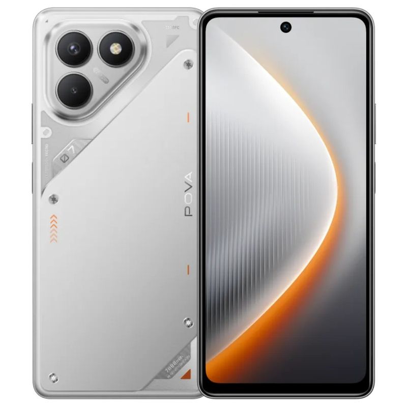 TECNO MOBILE - Celular Tecno Pova 7 256Gb 8Gb Ram 108mp Plata