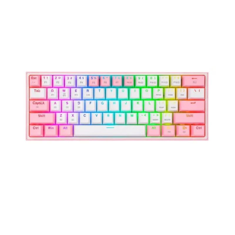 REDRAGON - Teclado Mecanico Inalambrico 2.4 Bt Sw Rojo Redragon Fizzpro