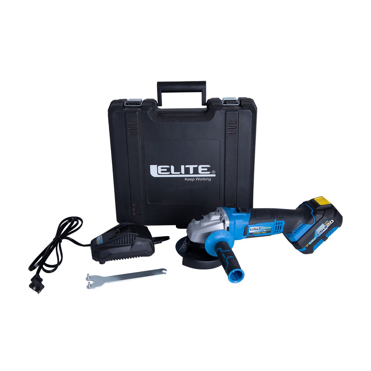 ELITE - Pulidora Inalámbrica De 4.1/2 20v + Estuche Elite Xag 20