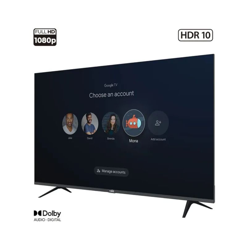KALLEY - TV KALLEY 43" Pulgadas 109 cm 43G200 FHD LED Smart TV Google