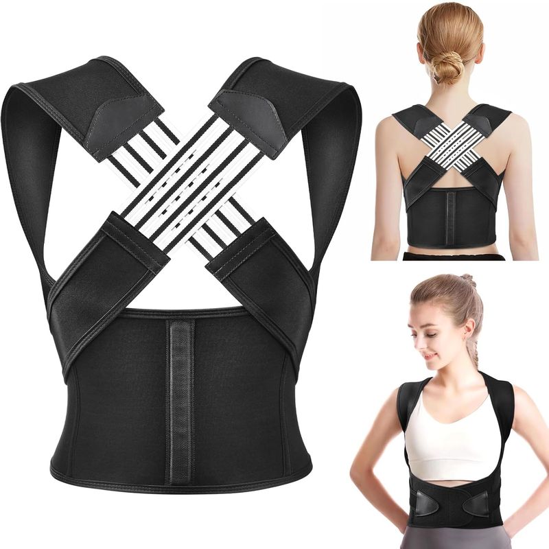 GENERICO - Corrector De Postura Ajustable Para Hombros Y Espalda Unisex