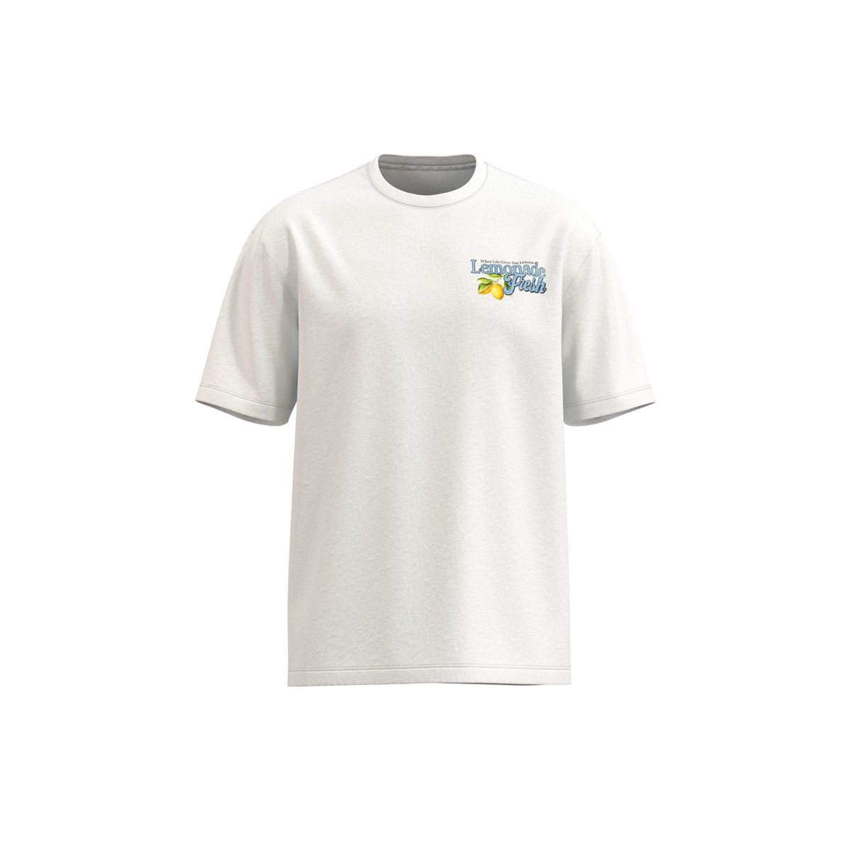 KOAJ - KOAJ Camiseta manga corta unicolor con estampado en frente y Hombre