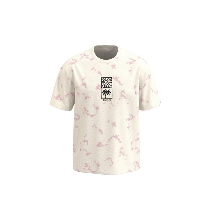 KOAJ - KOAJ Camiseta manga corta unicolor con estampado en frente Hombre