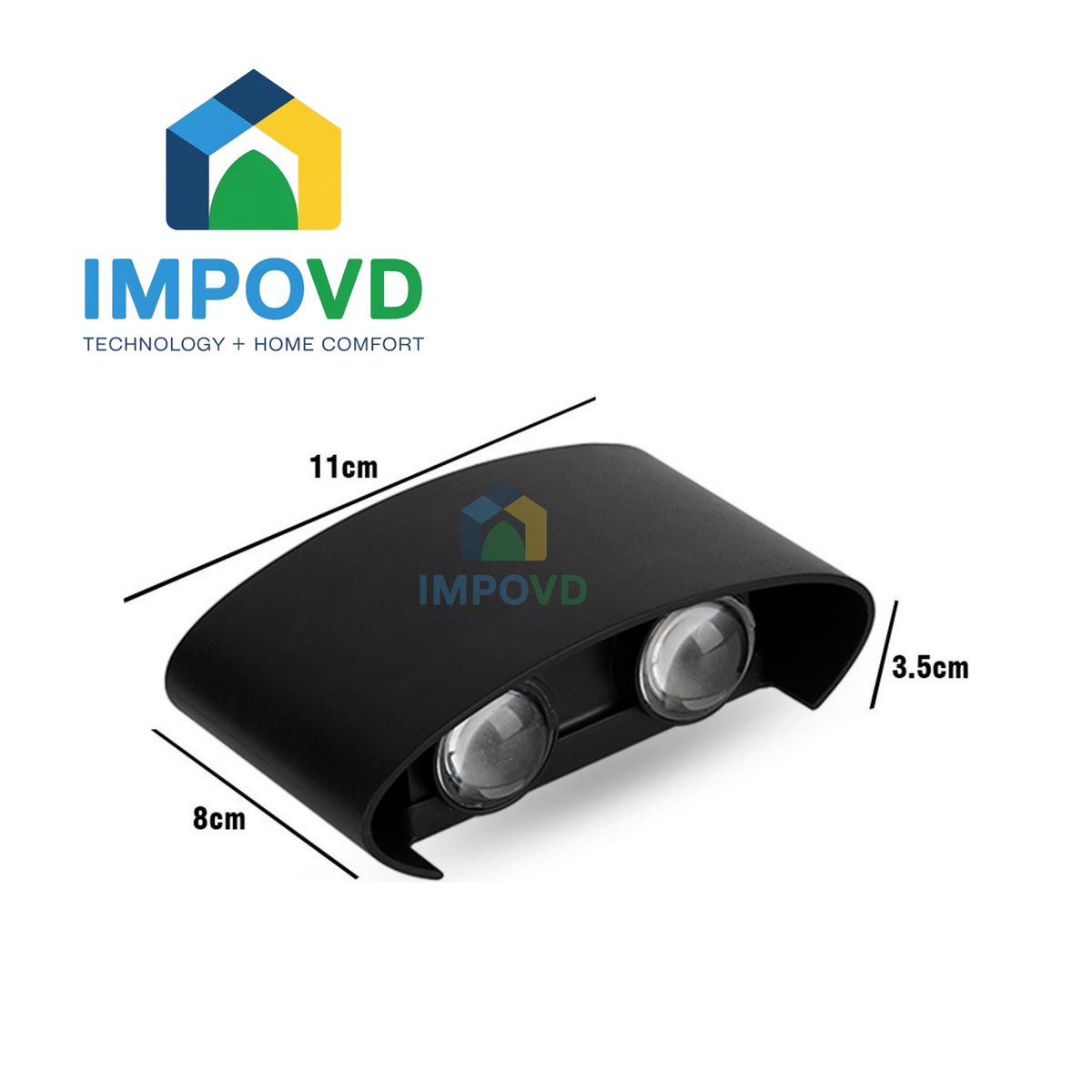 GENERAL - Lampara Aplique De Pared Ojo de Lupa Led