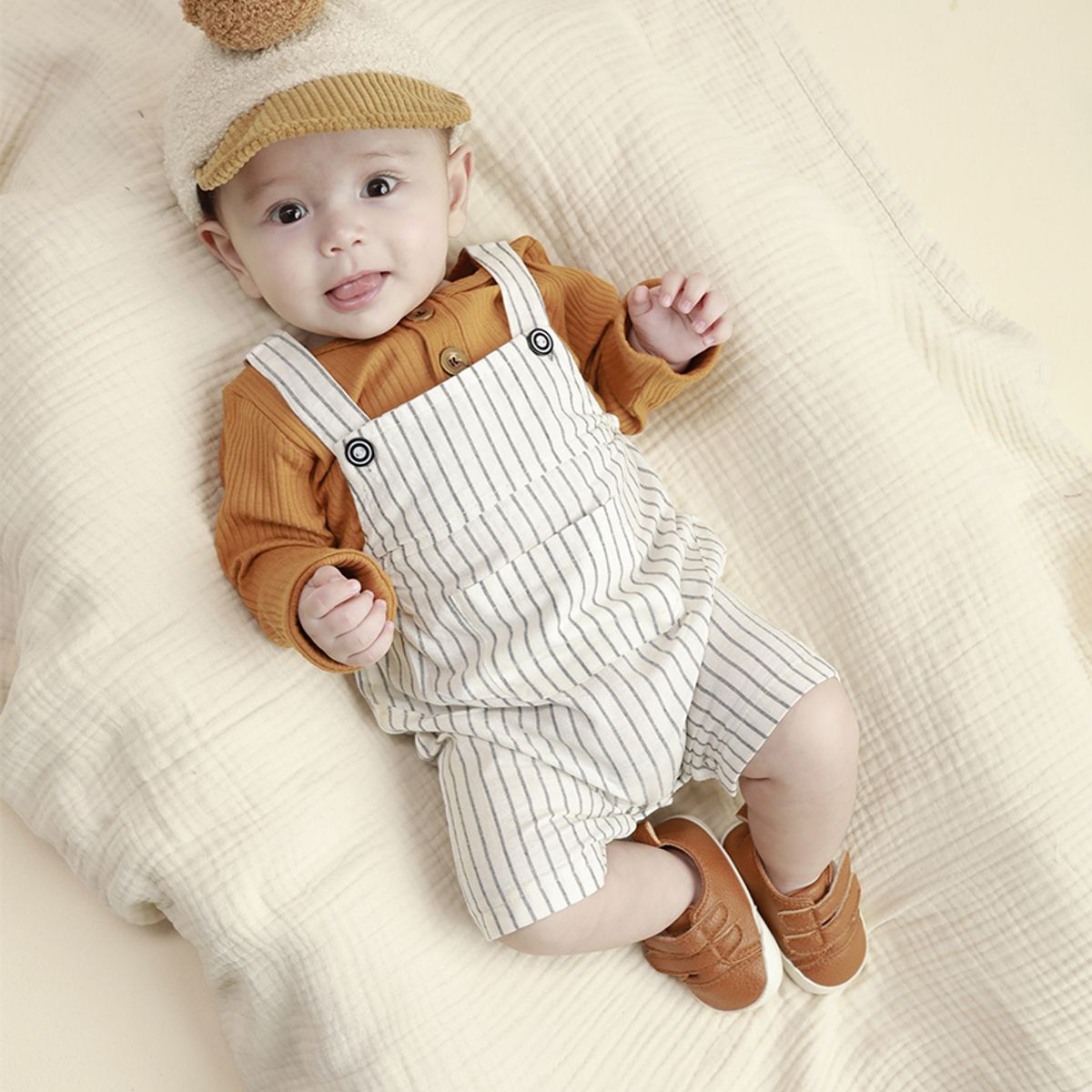 BABY SAMUU - Overol Algodón con Rayas Juli