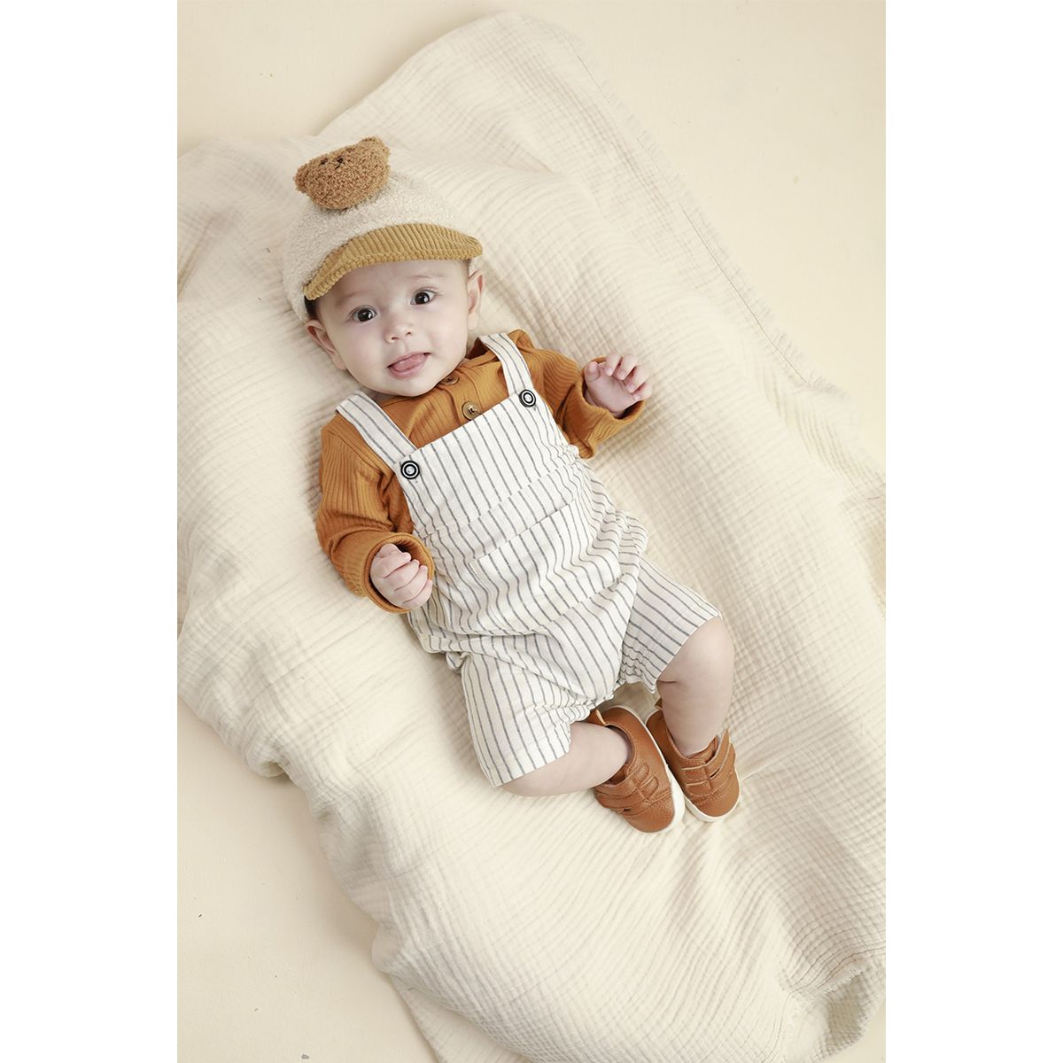 BABY SAMUU - Overol Algodón con Rayas Juli