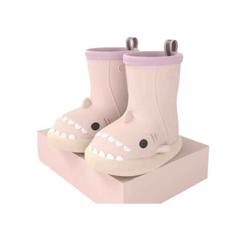 GENERICO - Botas De Lluvia Baby Shark Tiburón Para Niños Y Niñas Cuarzo Rosa