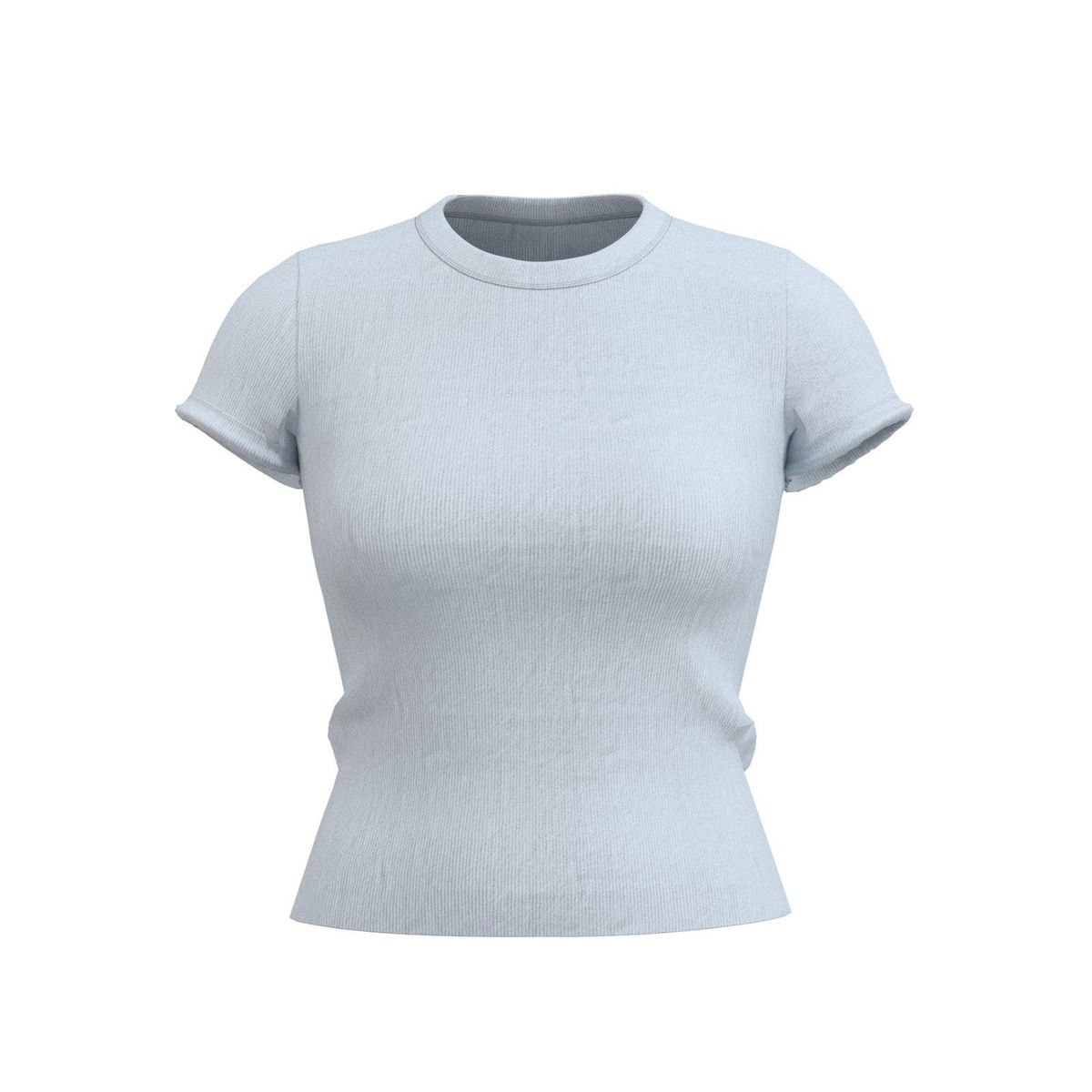 KOAJ - KOAJ Camiseta unicolor manga corta con doblez en puños Mujer