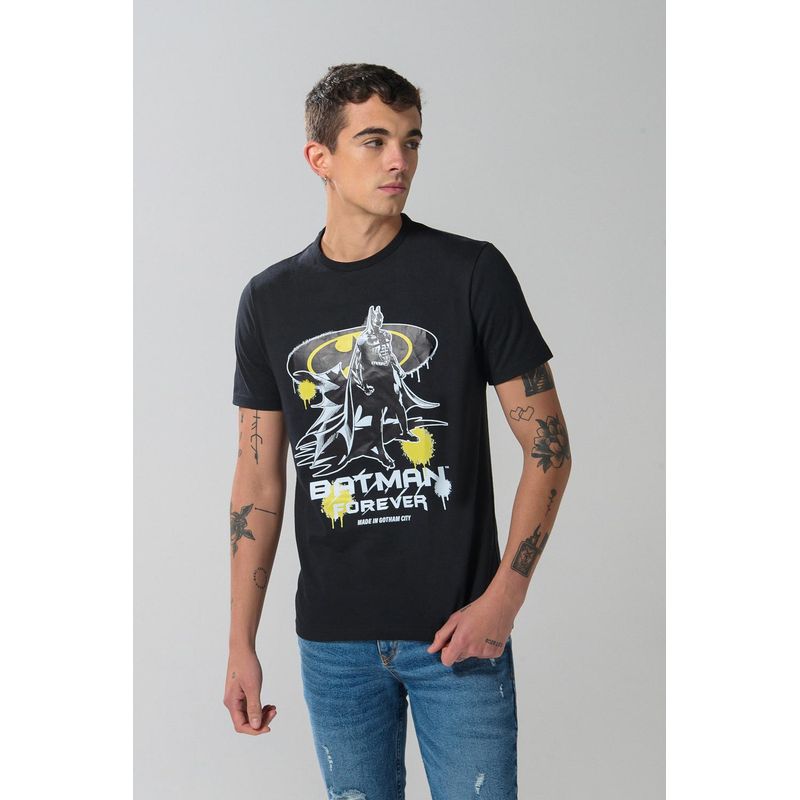 KOAJ - KOAJ Camiseta oversize manga corta de Batman Hombre