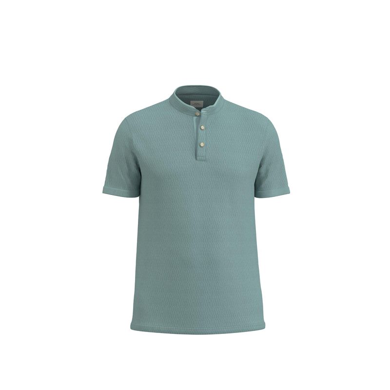 KOAJ - KOAJ Camiseta polo cuello nerú unicolor con manga corta Hombre