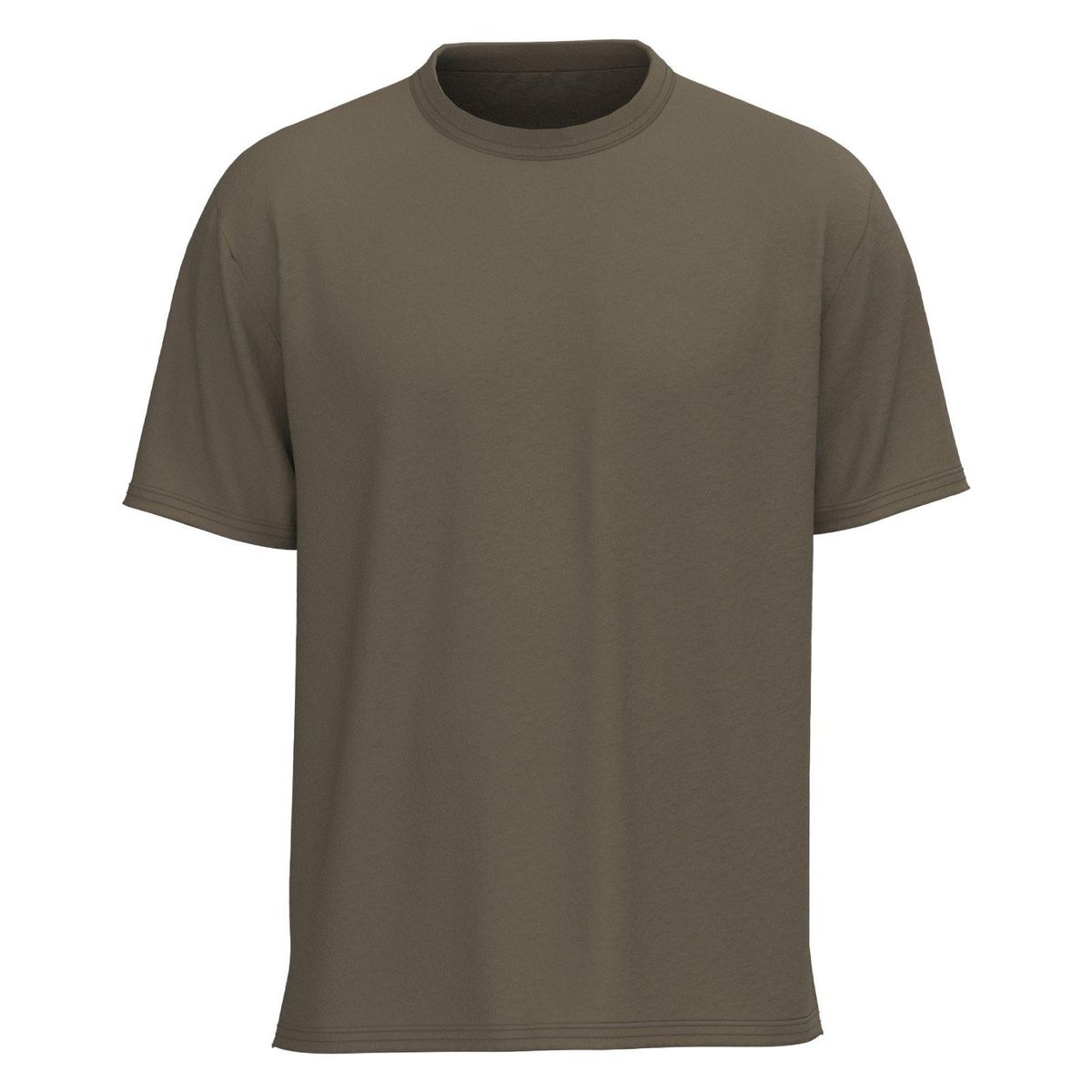 KOAJ - KOAJ Camiseta en algodón cuello redondo unicolor y hombro ro Hombre