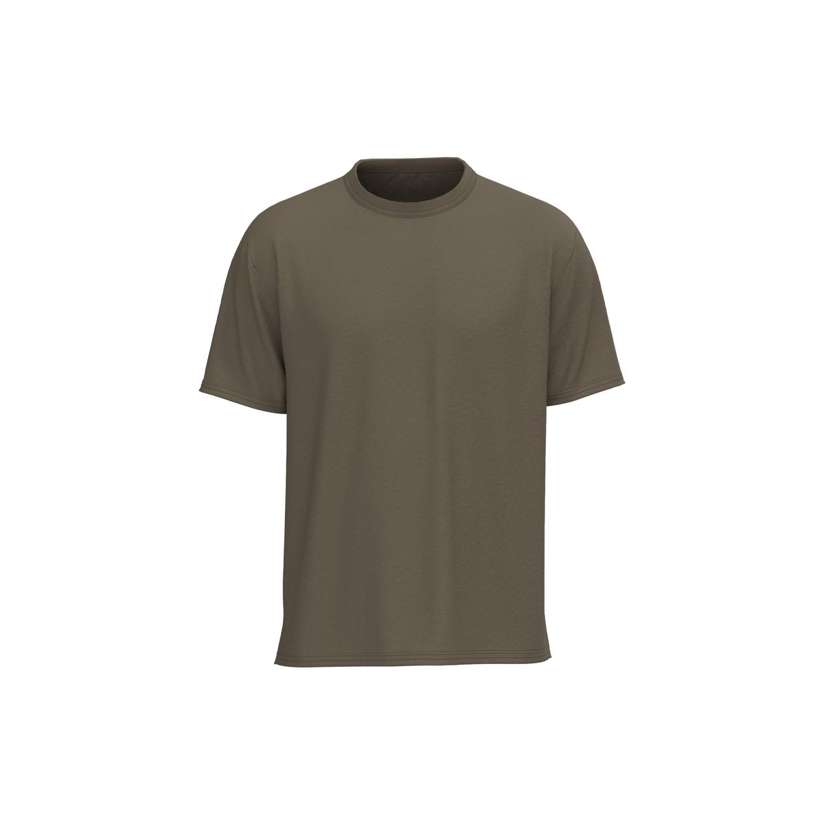 KOAJ - KOAJ Camiseta en algodón cuello redondo unicolor y hombro ro Hombre