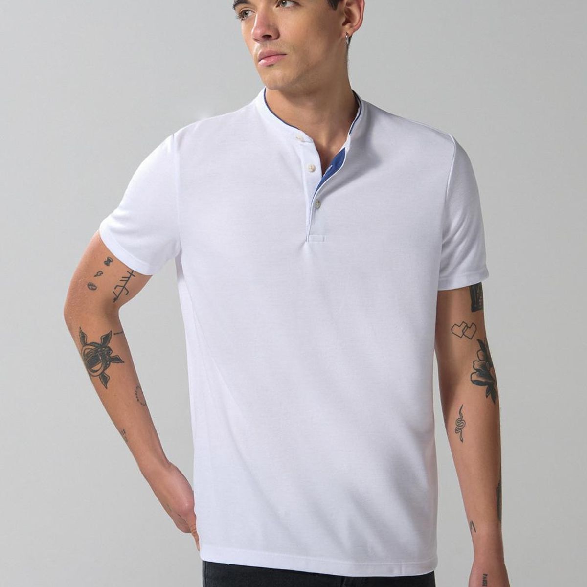 KOAJ - KOAJ CAMISETA POLO YEZTIK CUELLO NERÚ CON VIVO Hombre