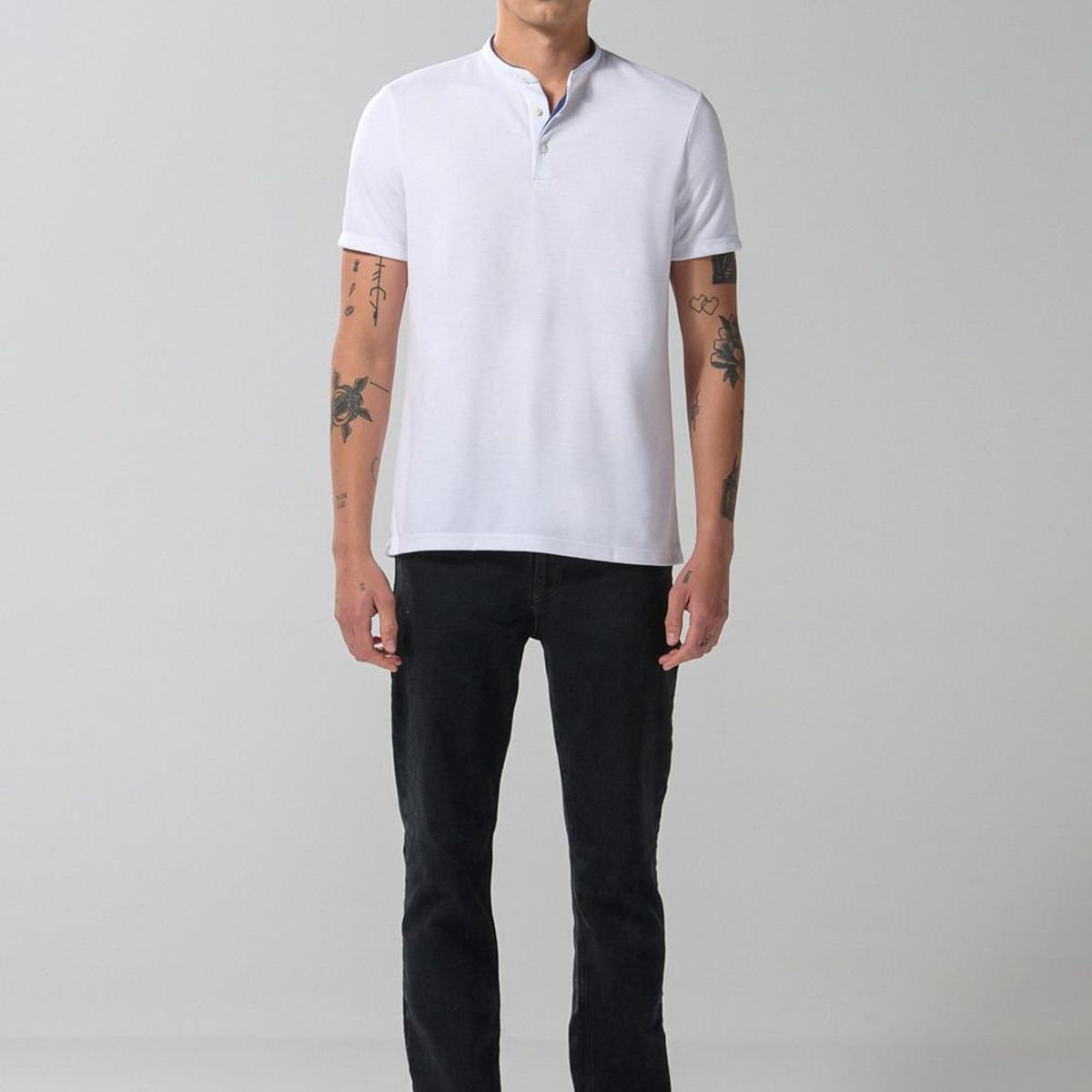 KOAJ - KOAJ CAMISETA POLO YEZTIK CUELLO NERÚ CON VIVO Hombre