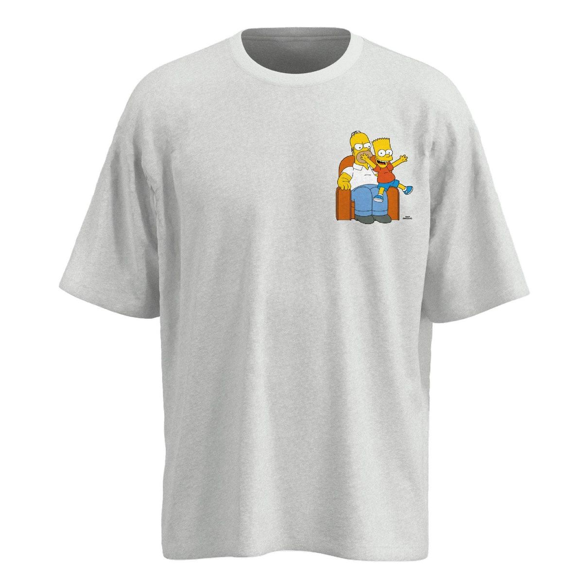 KOAJ - KOAJ Camiseta manga corta con estampado en frente de Los Sim Hombre