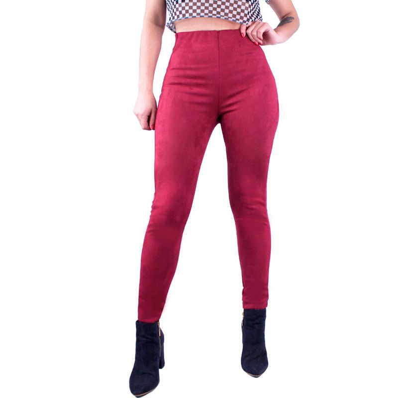 LEC LEE - Leggins Piel de Durazno Lec Lee Vinotinto