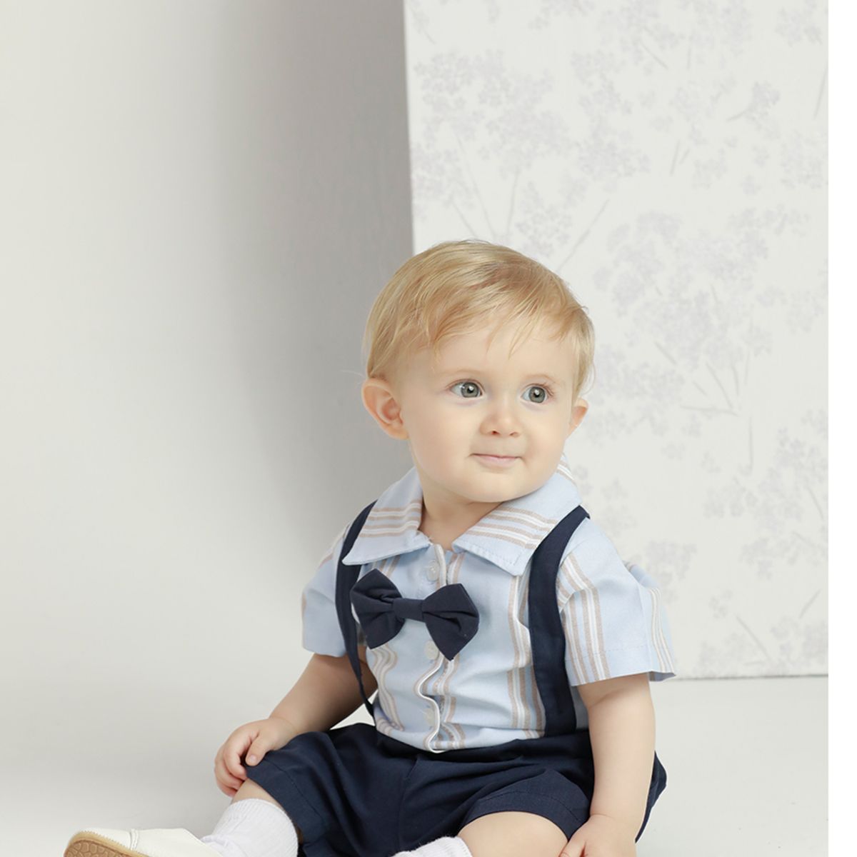 BABY SAMUU - Conjunto Camisa y Short con Tirantes Liam
