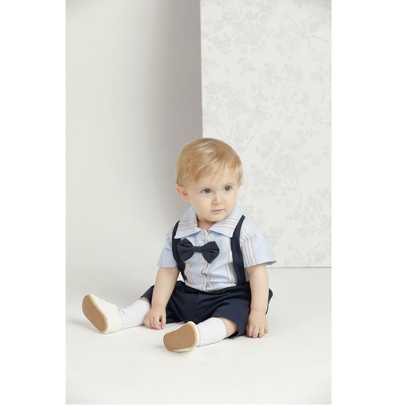 GENERICO - Conjunto Camisa y Short con Tirantes Liam Baby Samuu