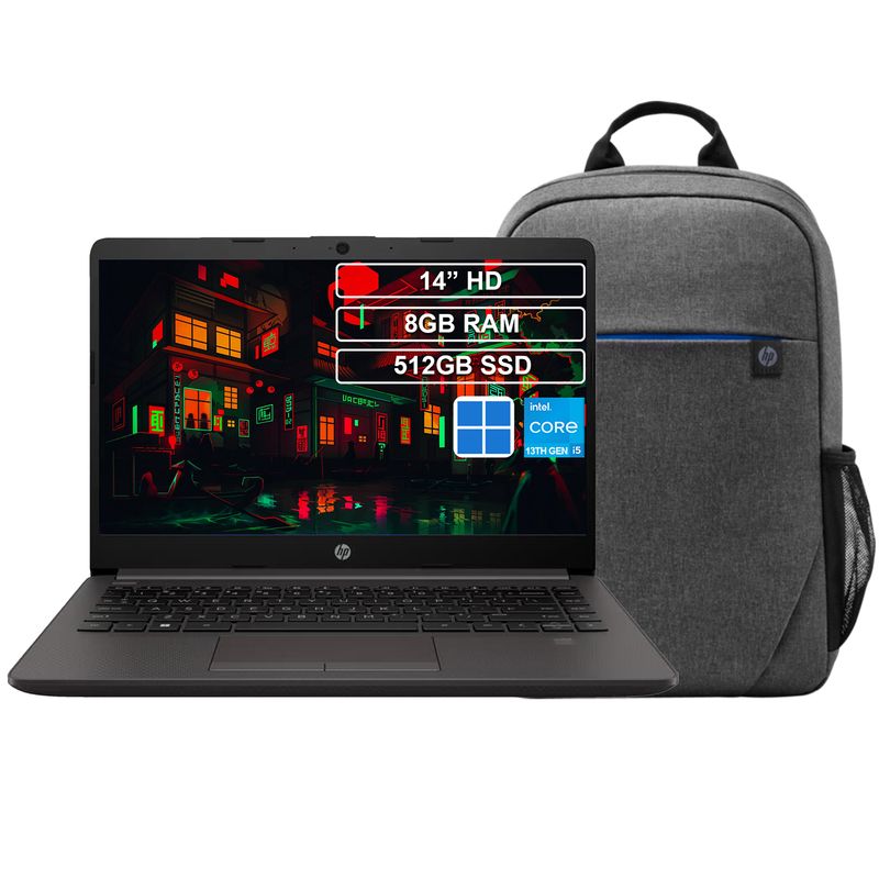 HP - Portátil HP 240R G9 Intel Core i5 1334U 8GB 512GB Windows 11