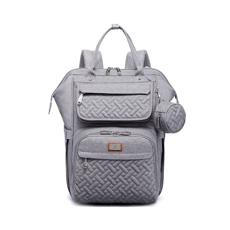 GENERICO - Babbleroo Morral Pañalera Multifuncional Color Gris