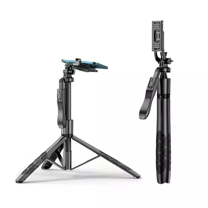 WIWU - Trípode Selfie Stick WIWU Kirin Wi-SE005 Negro  Palo Selfie Bluetooth
