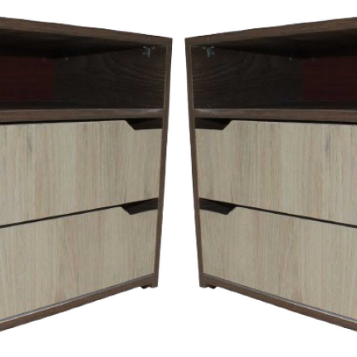 WOOD PETS - Combo X2 Mesa De Noche  Nochero  Mesa Auxiliar