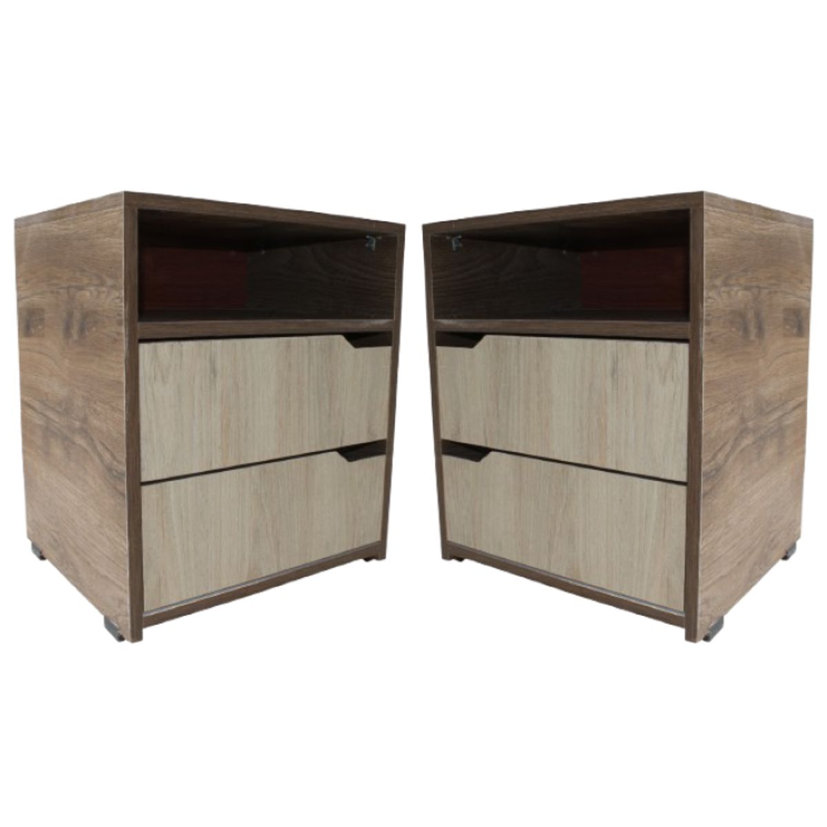 WOOD PETS - Combo X2 Mesa De Noche  Nochero  Mesa Auxiliar