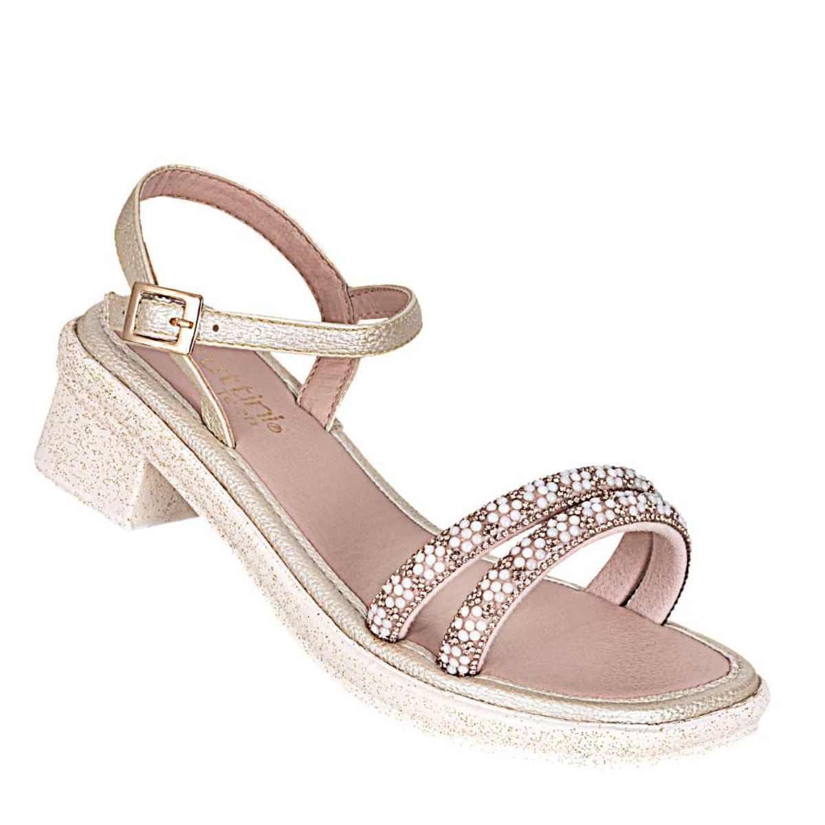 FRATTINI - Sandalia de Niña marca FRATTINI en Color DORADO   SANDVOLAR