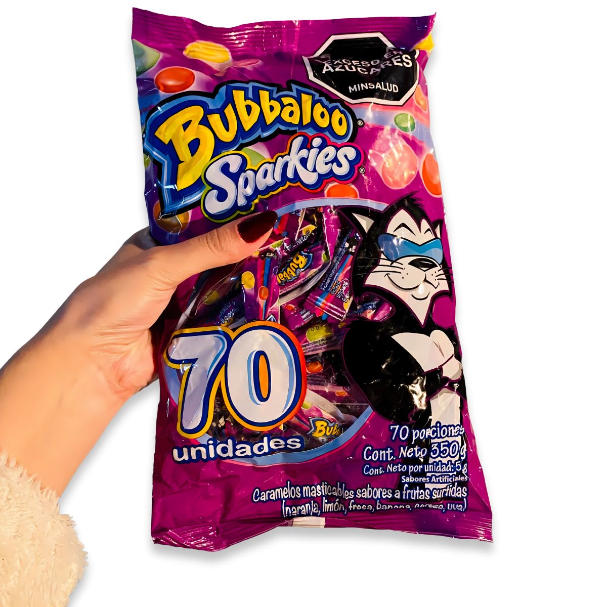 ADAMS - Bubbaloo Sparkies X 70unidades 350 gramos