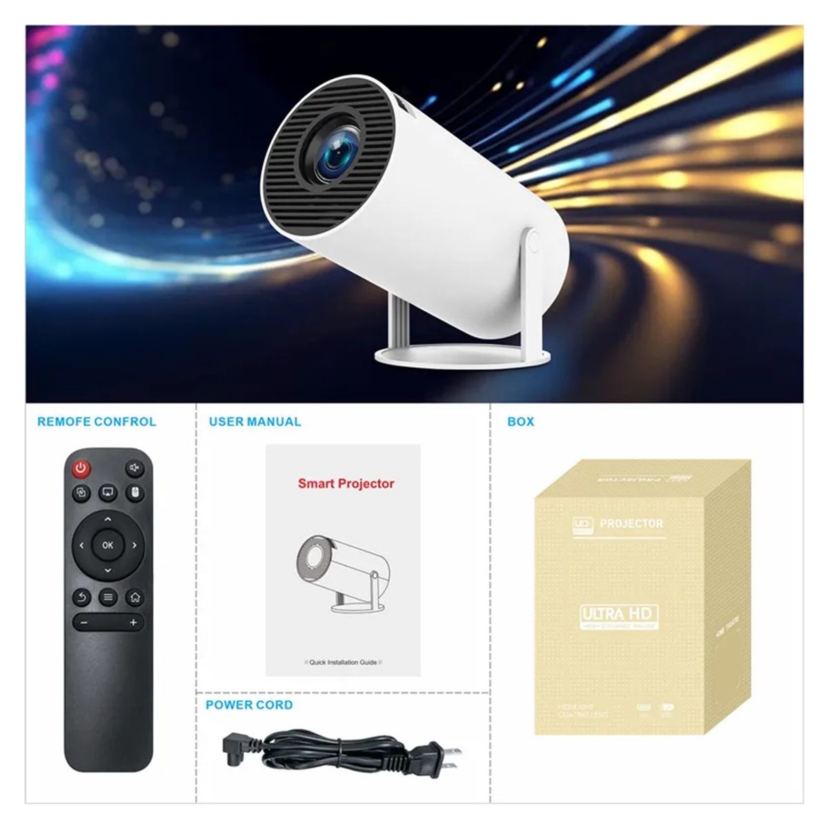 GENERICO - Proyector HY300 Ultra HD Mini Magic