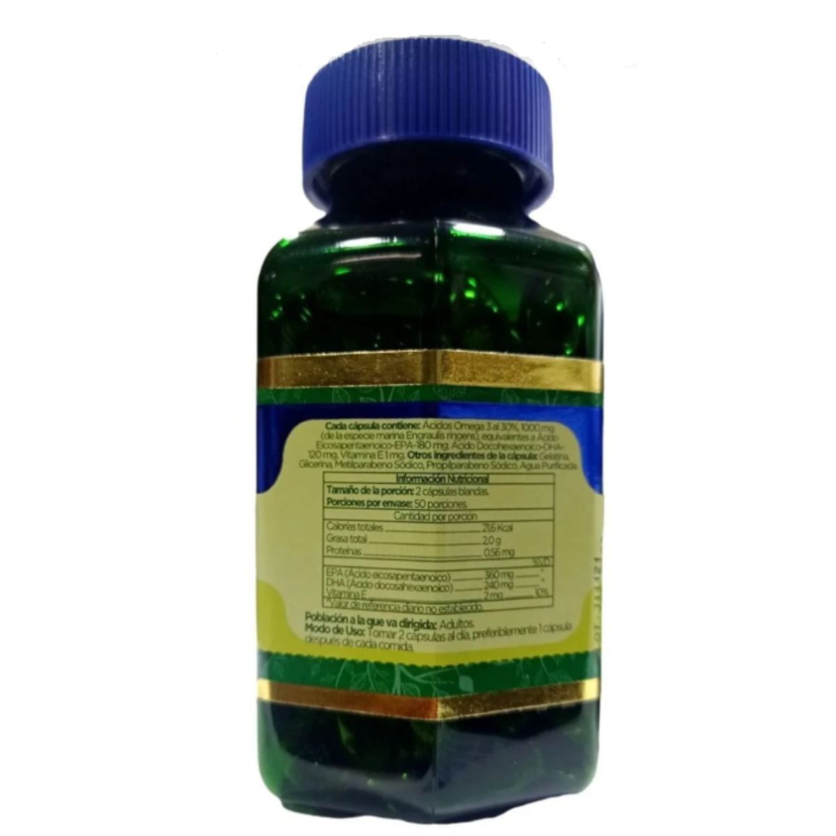 NATURAL BOTANIC - OMEGA 3 + VITAMINA E X 100 CAPSULAS/ BOTANITAS