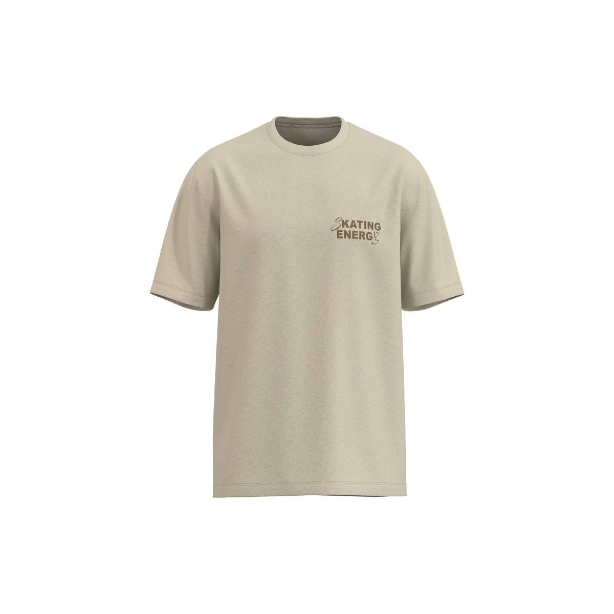 KOAJ - KOAJ Camiseta manga corta unicolor con estampado en frente Hombre