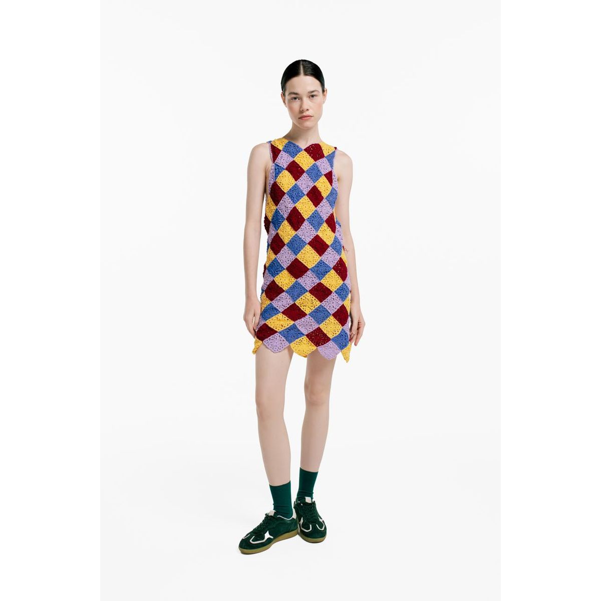 MAGLIONE - Mini Vestido Jardin Cuello Redondo Sin Mangas