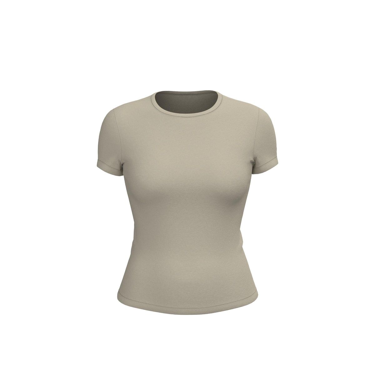 KOAJ - KOAJ Camiseta unicolor en rib texturizada con manga corta Mujer
