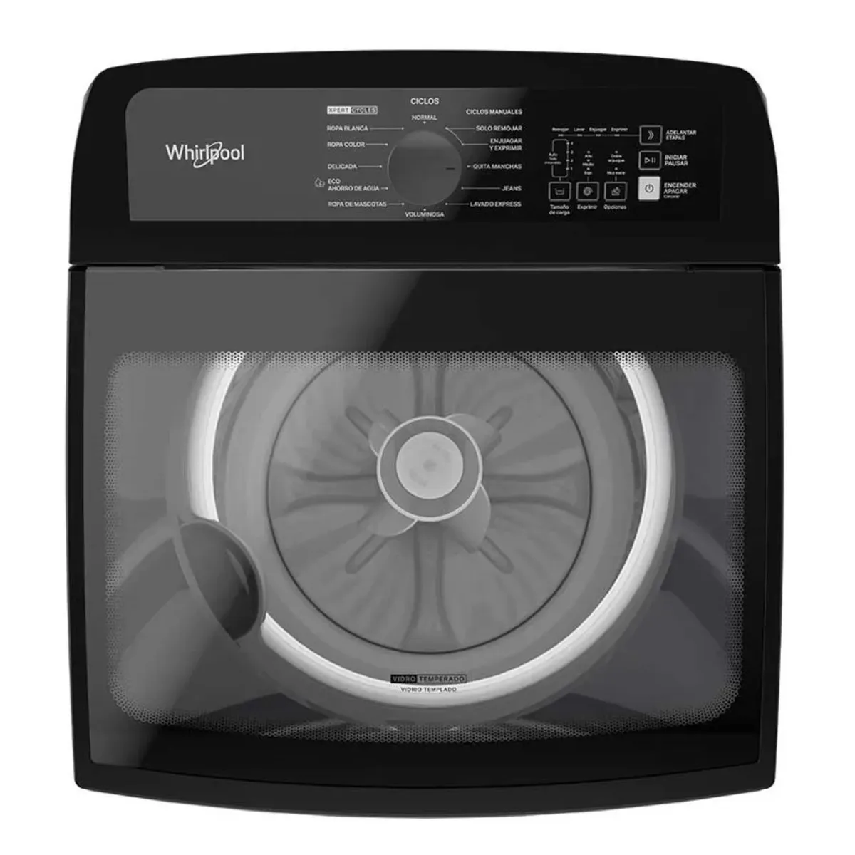 WHIRLPOOL - Lavadora WHIRLPOOL 17kg37lb Carga Superior WW17WTAHLA Gris