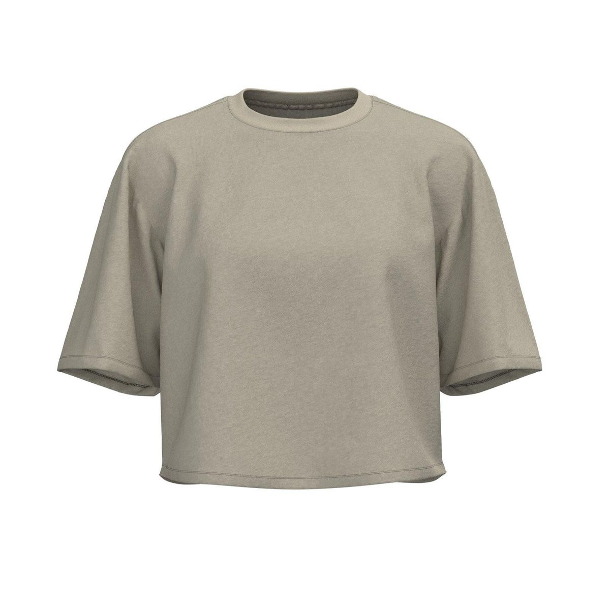 KOAJ - KOAJ Camiseta para mujer, crop top oversize, unicolor, Mujer