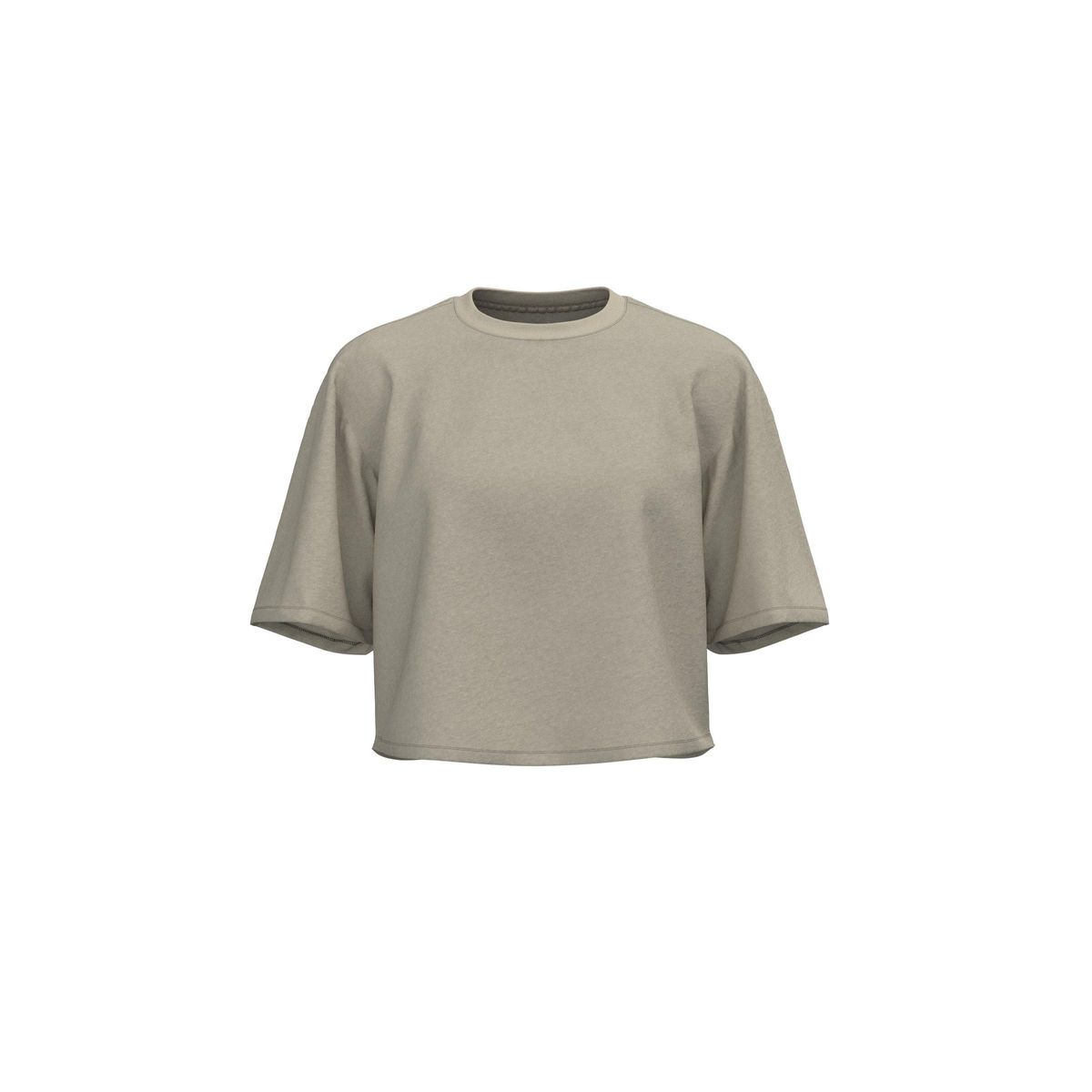 KOAJ - KOAJ Camiseta para mujer, crop top oversize, unicolor, Mujer