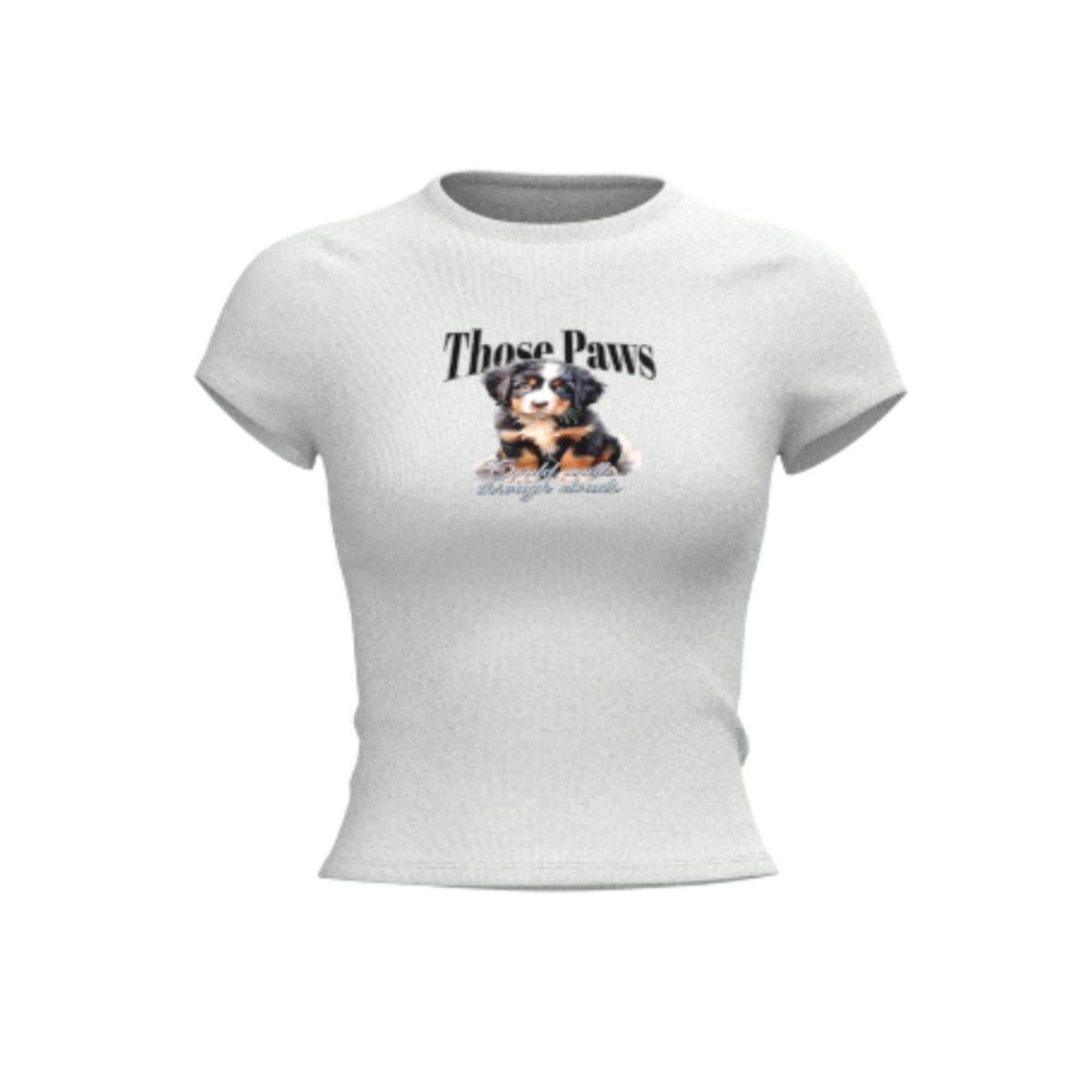 KOAJ - KOAJ Camiseta manga corta estampada en rib, silueta ajustada Mujer