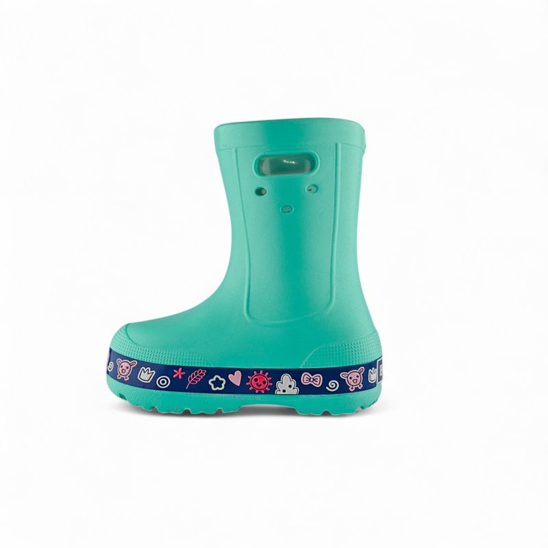 TITINOS - Bota Lluvia Niña Eva Liviana Verde Menta Titinos