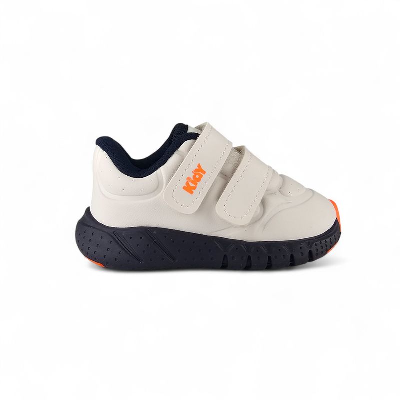 TITINOS - Tenis Velcro Bebé Niño Blanco Titinos