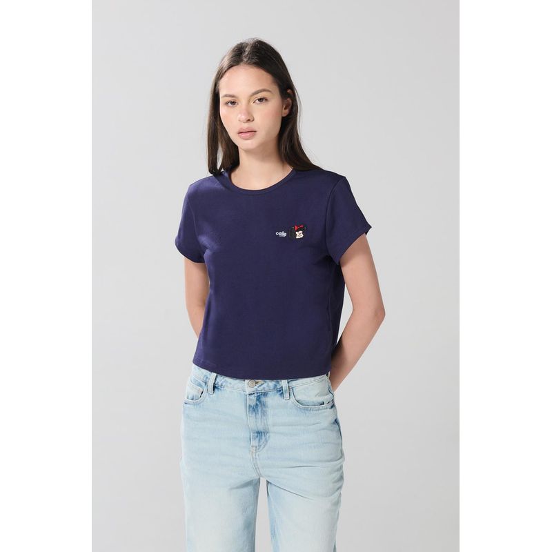 KOAJ - KOAJ Camiseta manga corta, con estampado en frente de Mafalda MUJER