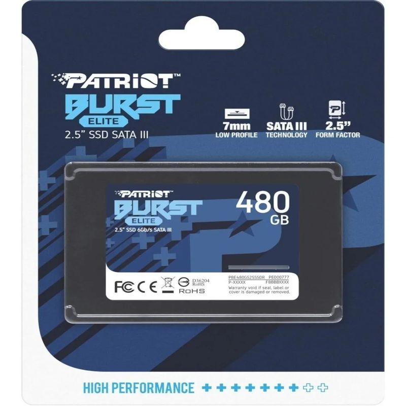 PATRIOT - SSD 480GB patriot disco solido sata