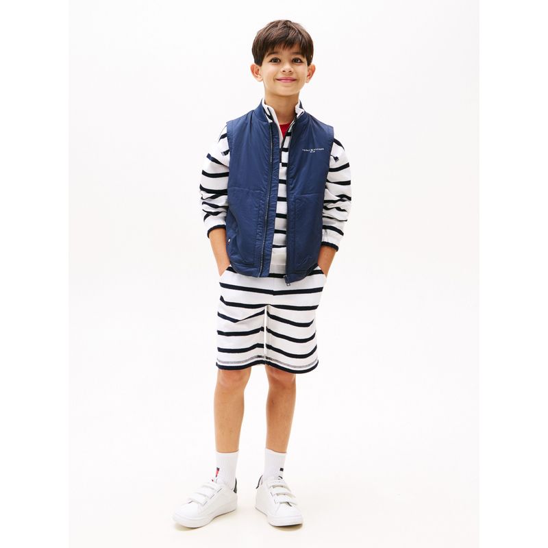 TOMMY HILFIGER - Chaleco azul acolchado plegable y muy ligero Tommy Hilfiger