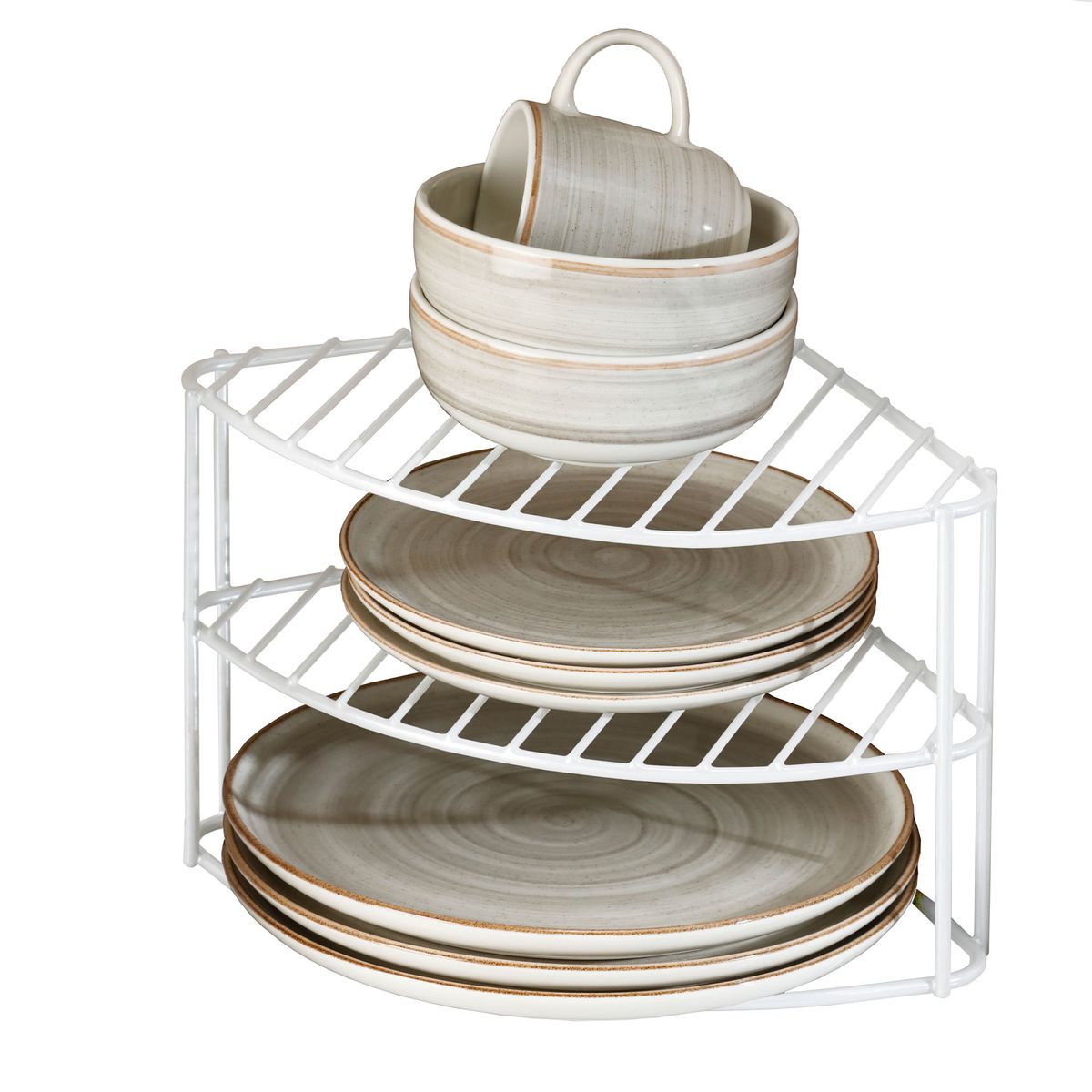 REJIPLAS - Vajillero en esquina blanco