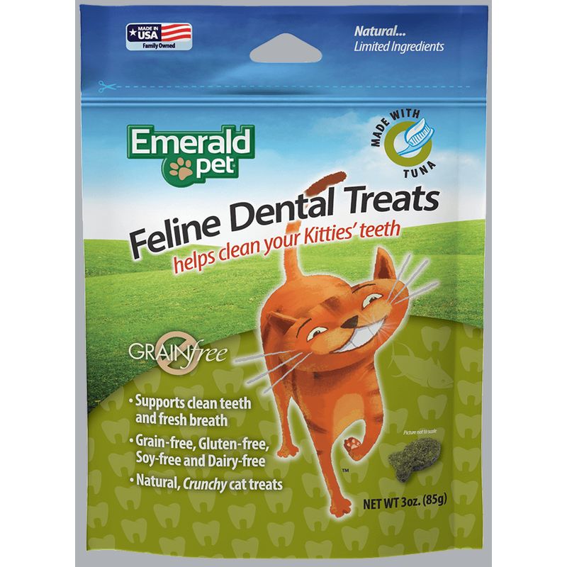 GENERICO - Emerald Pet Feline Dental Treats - Snacks Dentales Atún