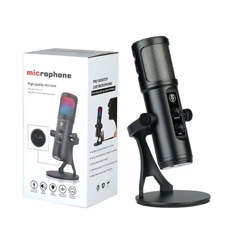 GENERICO - Micrófono Condensador Transmisión USB Profesional ZX776